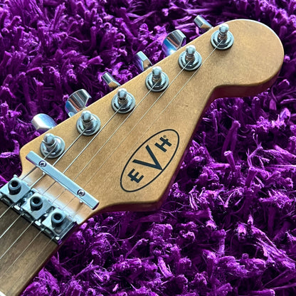2021 EVH Striped Series Frankie - Red, White & Black Relic (w/ HSC)