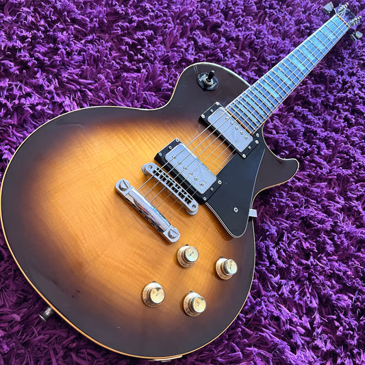 1977 Greco EG-500 Les Paul Standard Flame Maple Top Tobacco Sunburst (w/ HSC) (MIJ Fujigen)