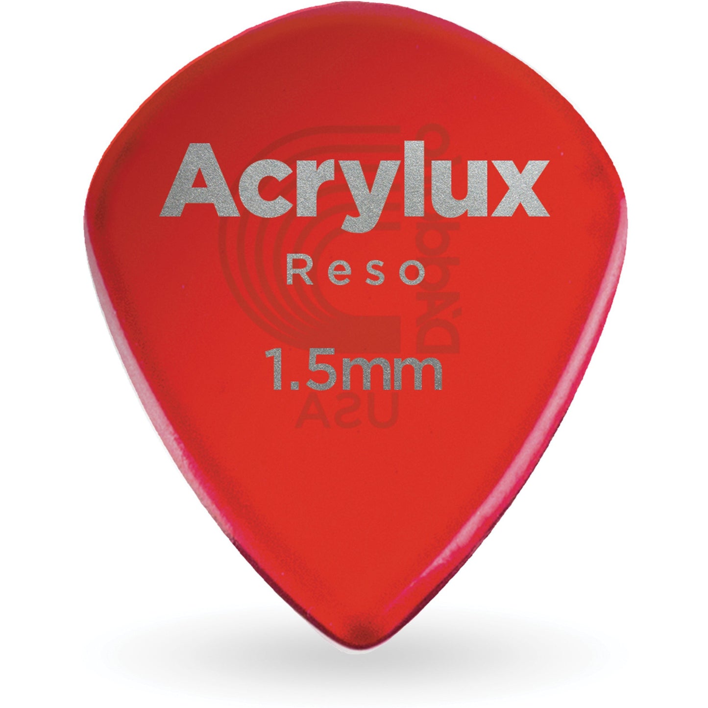 D'Addario Acrylux Reso Jazz Guitar Pick 1.5MM, 3-Pack