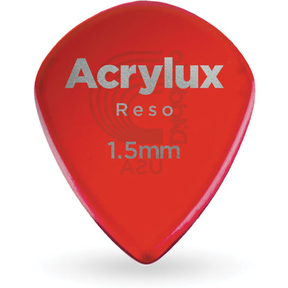 D'Addario Acrylux Reso Jazz Guitar Pick 1.5MM, 3-Pack