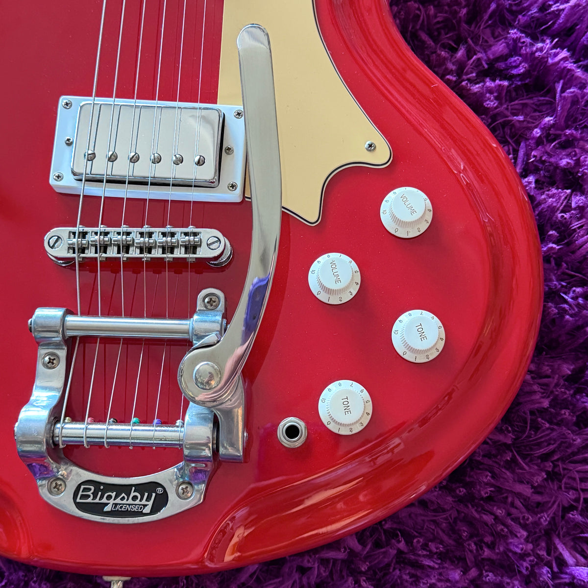 2010s Eastwood Airline Coronado '59 DLX Red Chambered Electric Guitar