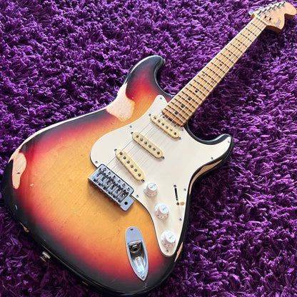 Early 1970s Greco SE-600 Stratocaster (3 Tone Sunburst Relic) (MIJ Matsumoku)