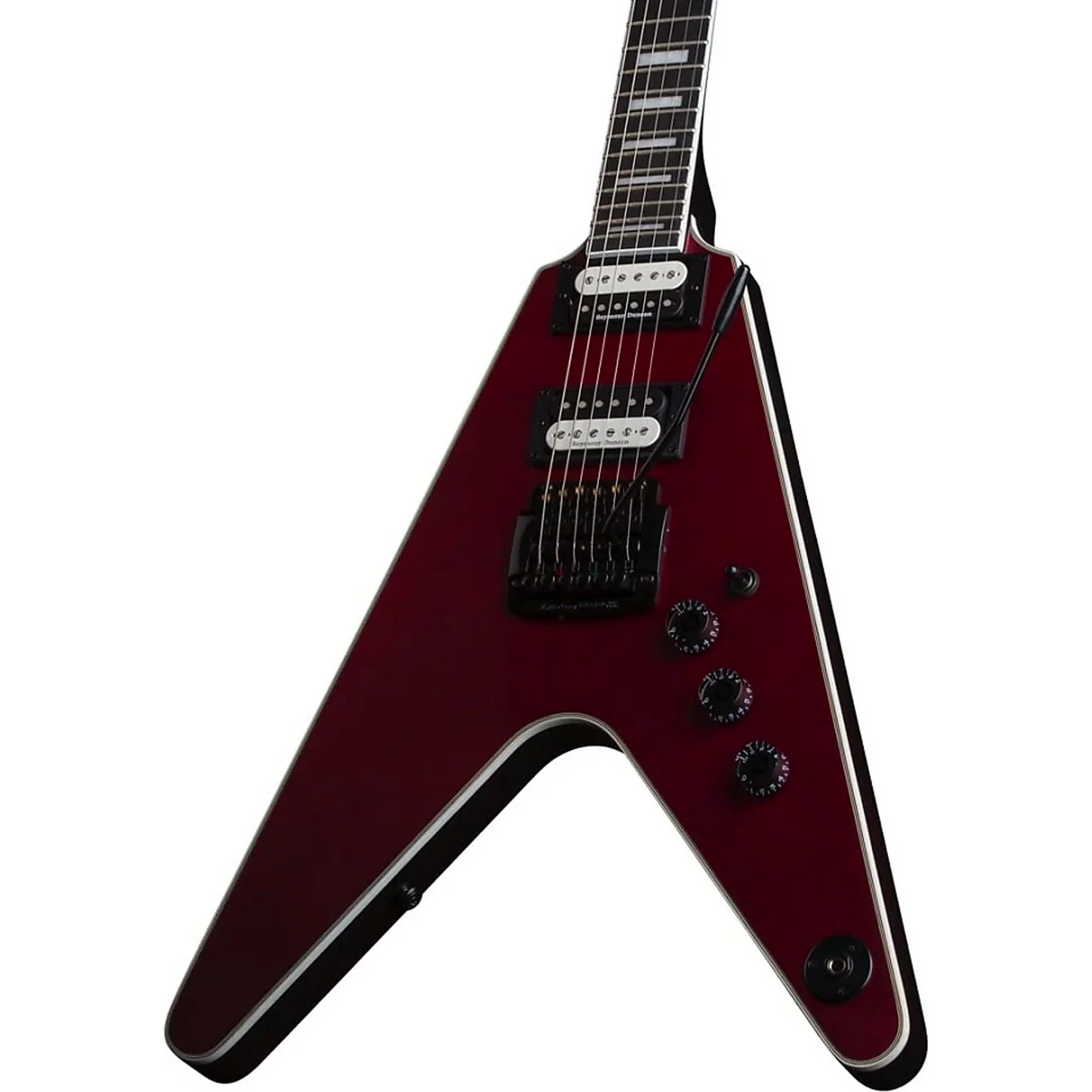 Dean V Select 24 Kahler Metallic Red Satin Electric Guitar