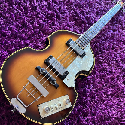 Early 1970s Greco VB-450 Violin Bass Hollowbody Beatle Bass (MIJ) (w/ HSC)