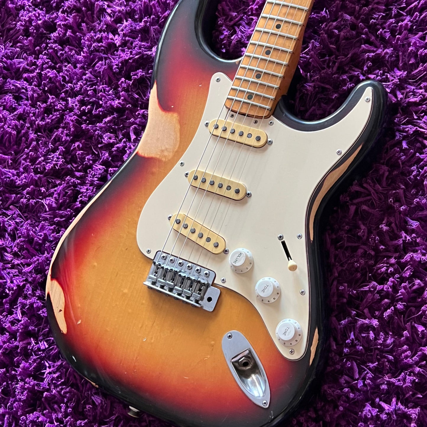 Early 1970s Greco SE-600 Stratocaster (3 Tone Sunburst Relic) (MIJ Matsumoku)