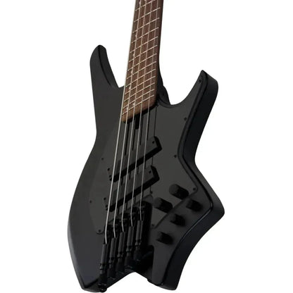 HILS HNB5 – Satin Black – Headless 5-String Bass