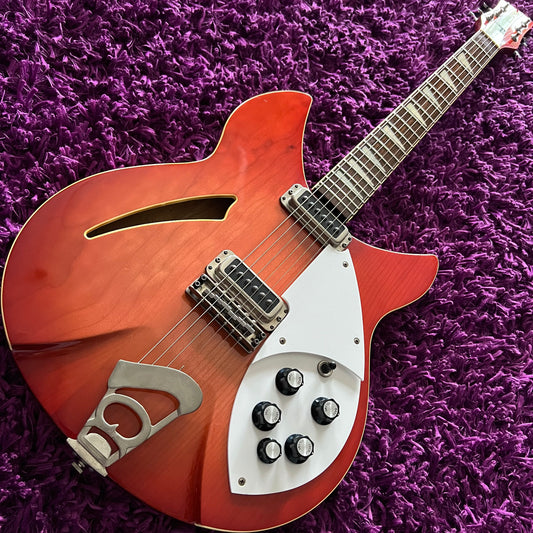 1991 Greco RG-85 'Rickenbacker 330' Electric Guitar Fireglo (MIJ Fujigen) (w/ HSC)