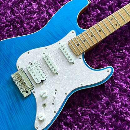 2020s Artist AS30 Blue Flame Electric Guitar HSS (w/ Gig Bag)
