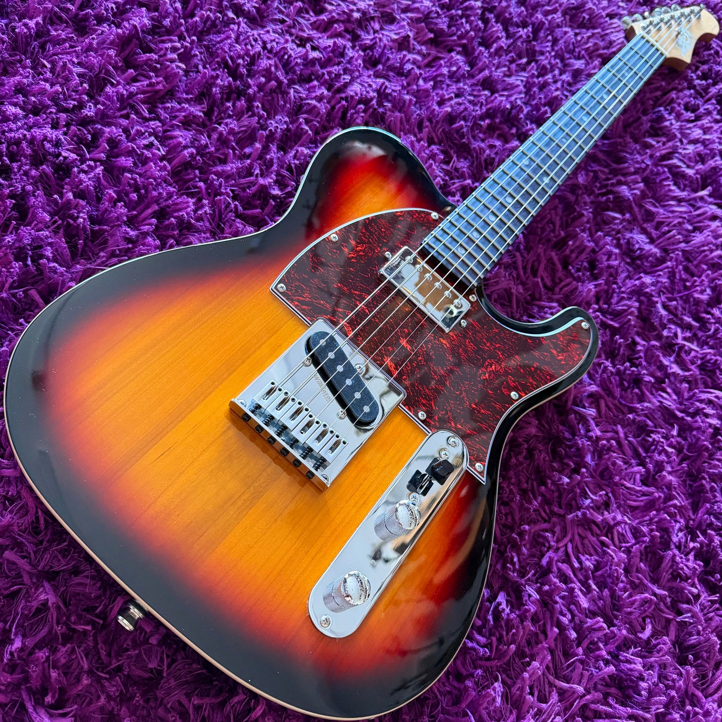 2020s Jet JT-350 Sunburst Telecaster Custom Style Electric Guitar
