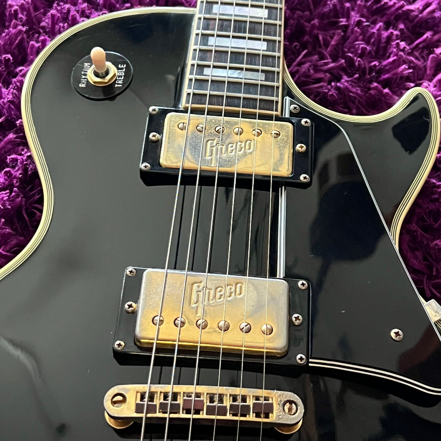 1974 Greco EG-650B Les Paul Custom Black (MIJ Matsumoku)