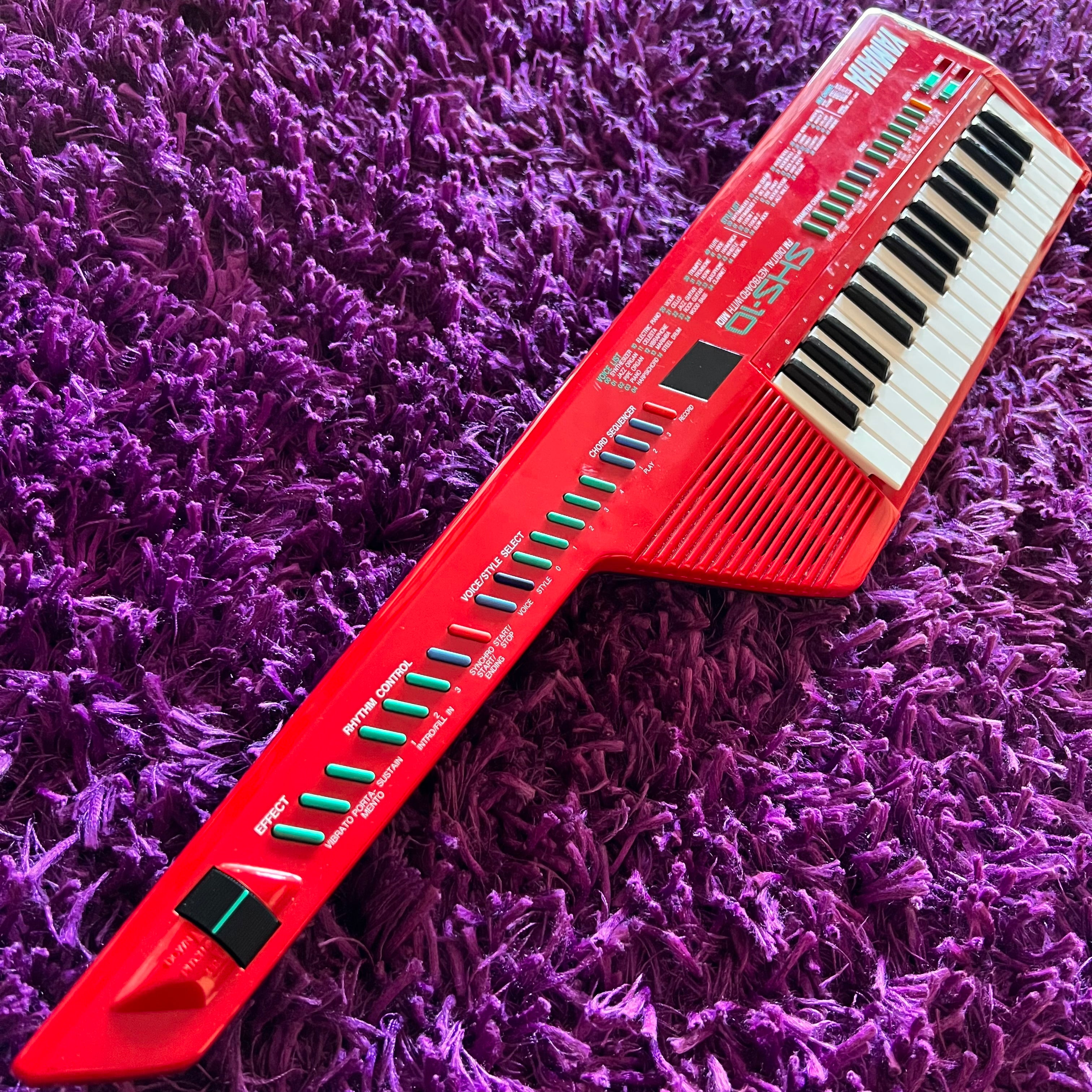 Yamaha SHS-10 Keytar Red w/ Strap & Case (Made in Japan) โ Deep Tone Music