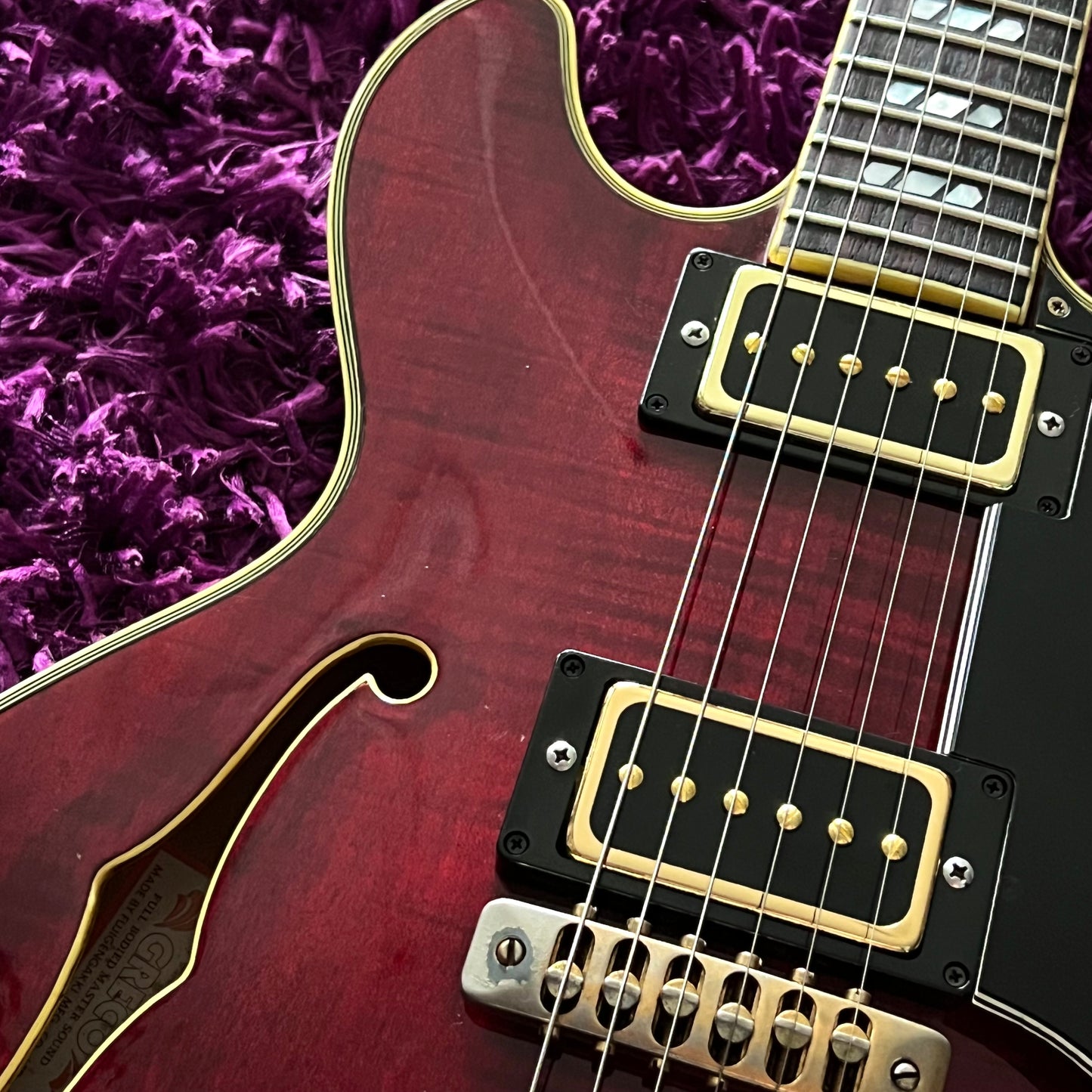 1979 Greco SV-800 Super View Semi-Hollow Electric Guitar Wine Red (MIJ Fujigen)