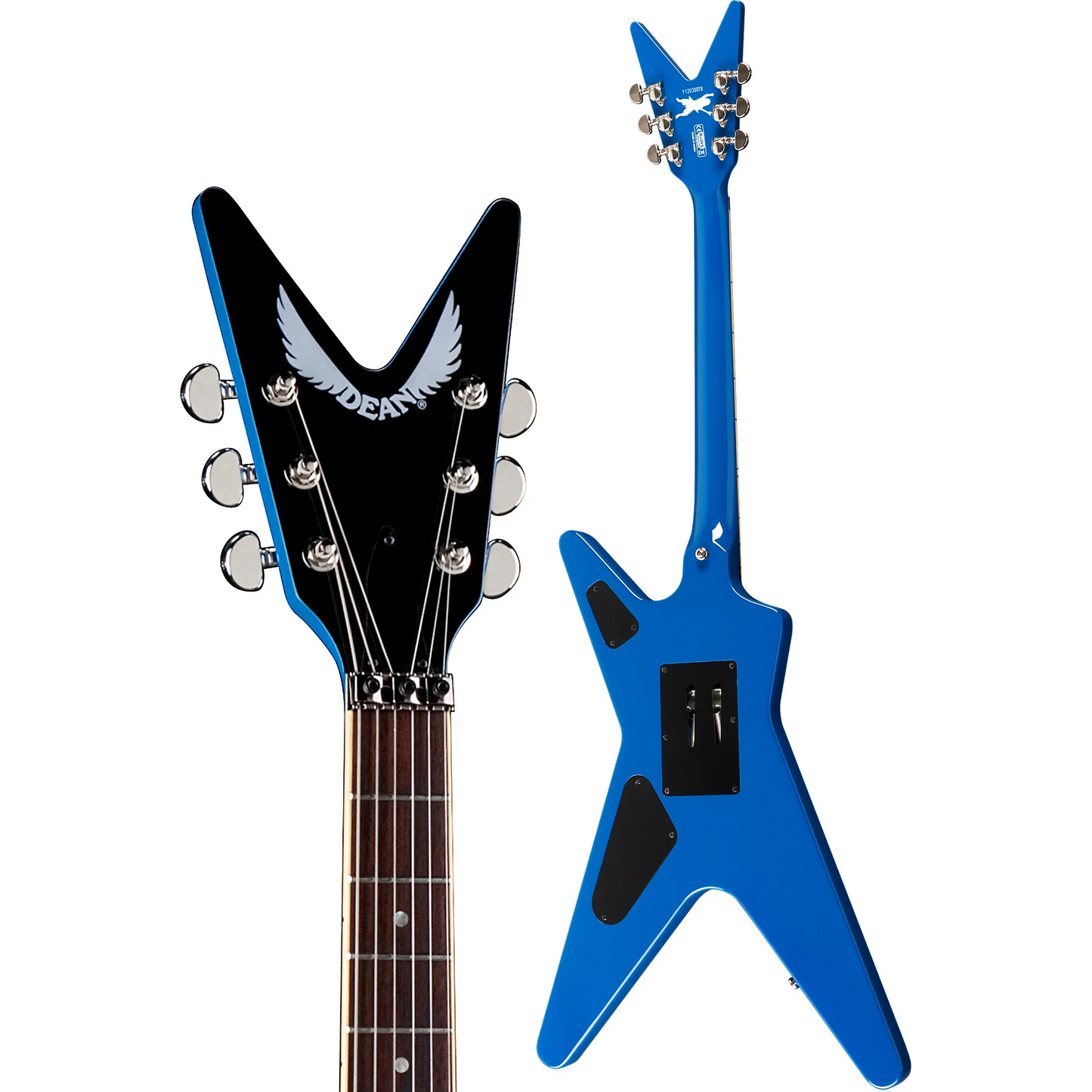 Dean ML Dean From Hell Blue Lightning Bolt Electric Guitar