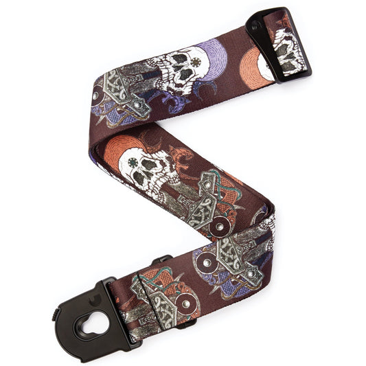 D'Addario Alchemy Planet Lock Guitar Strap, Gods of War