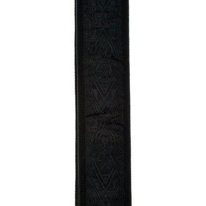 D'Addario Woven Guitar Strap, Black Satin