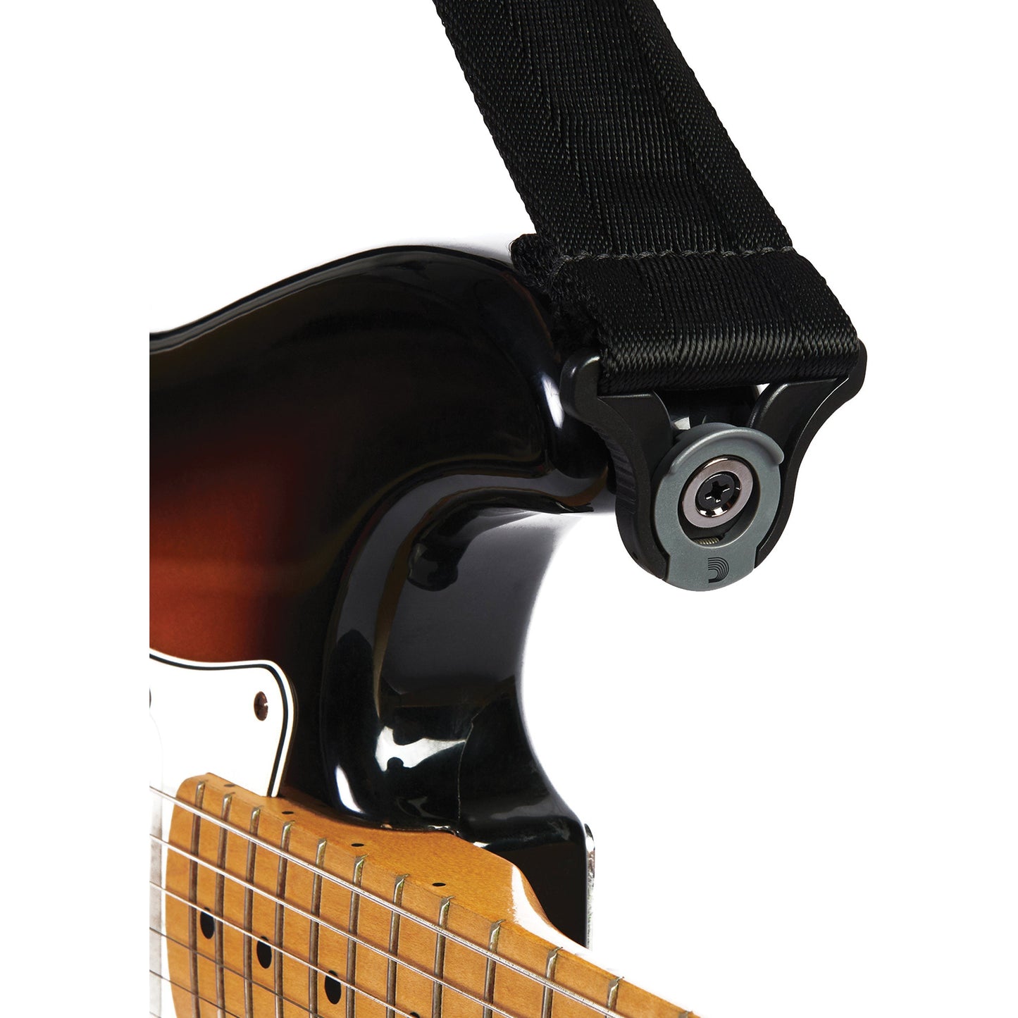 D'Addario Auto Lock Guitar Strap, Black