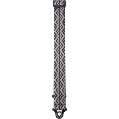 D'Addario Auto Lock Guitar Strap, Black Padded Geometric