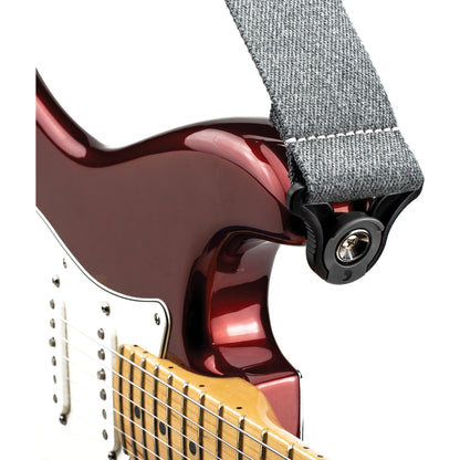 D'Addario Auto Lock Guitar Strap, Skater Grey