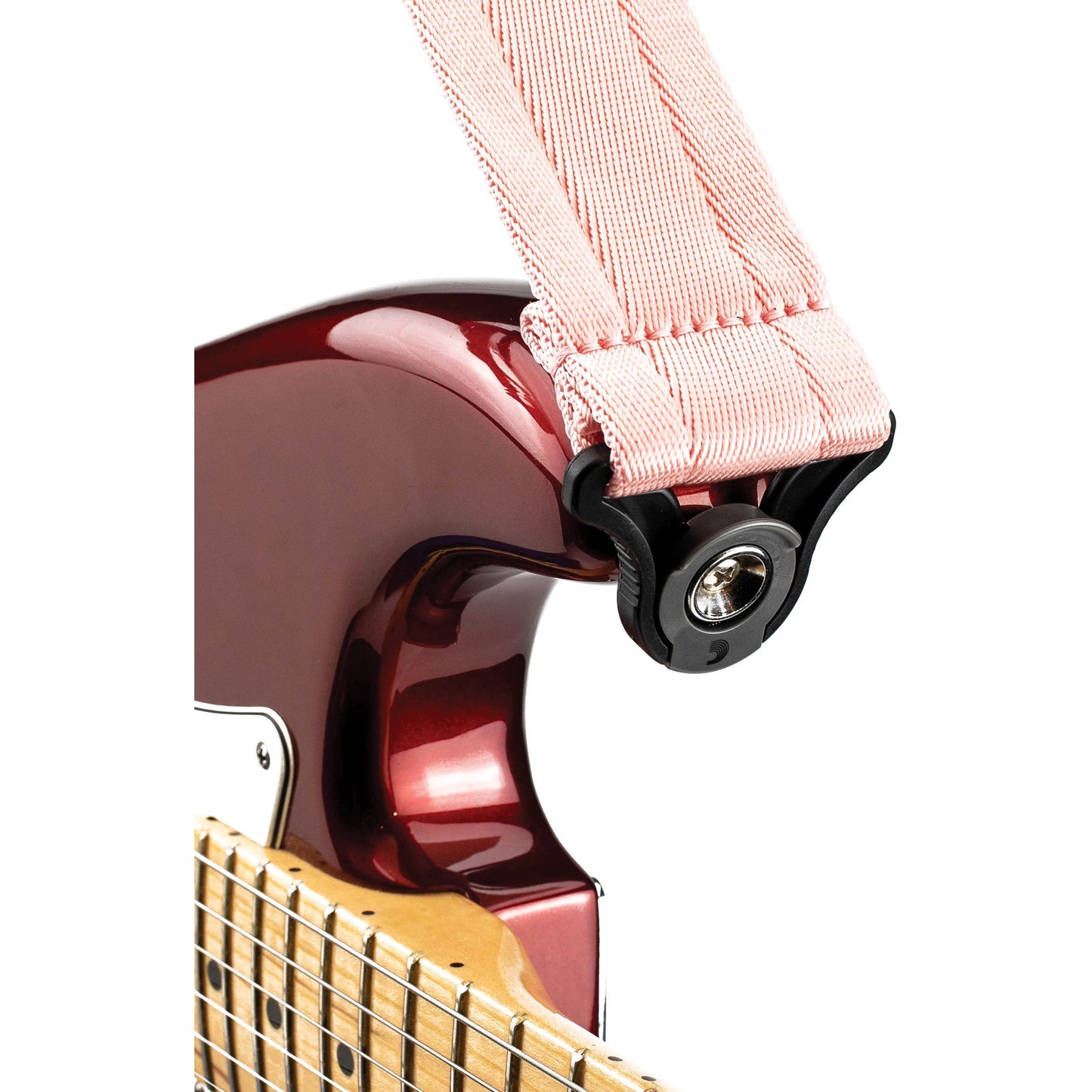 D'Addario Auto Lock Guitar Strap, New Rose