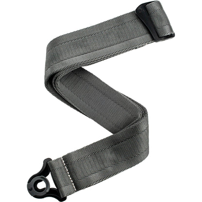 D'Addario Auto Lock Guitar Strap, Metal Grey