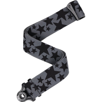 D'Addario Auto Lock Guitar Strap, Skater Stars