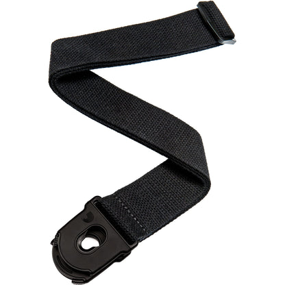 D'Addario Planet Lock Guitar Strap, Cotton, Black