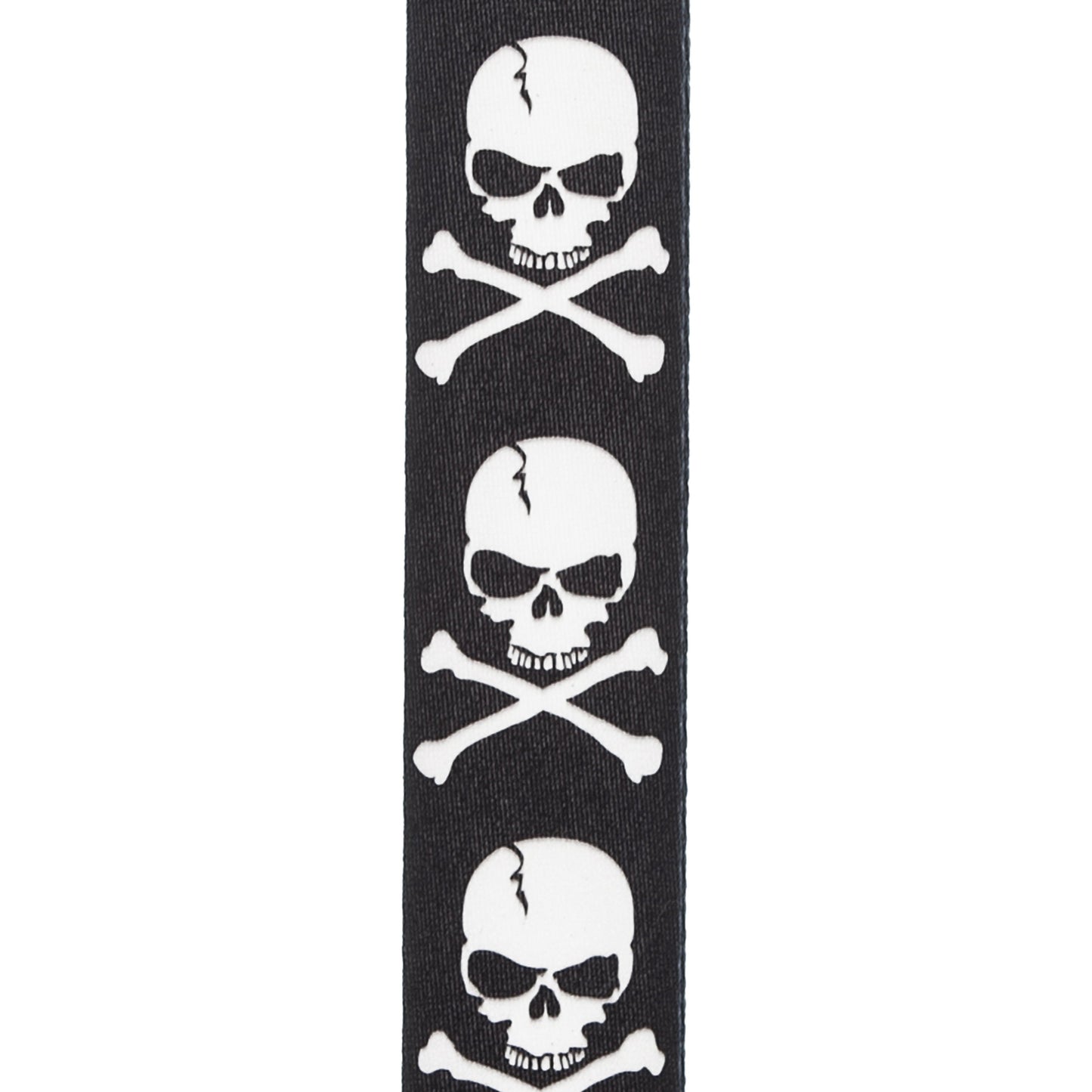 D'Addario Woven Guitar Strap, Cross Bone Skull