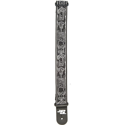 D'Addario Joe Satriani Guitar Strap, Skull n' Bones