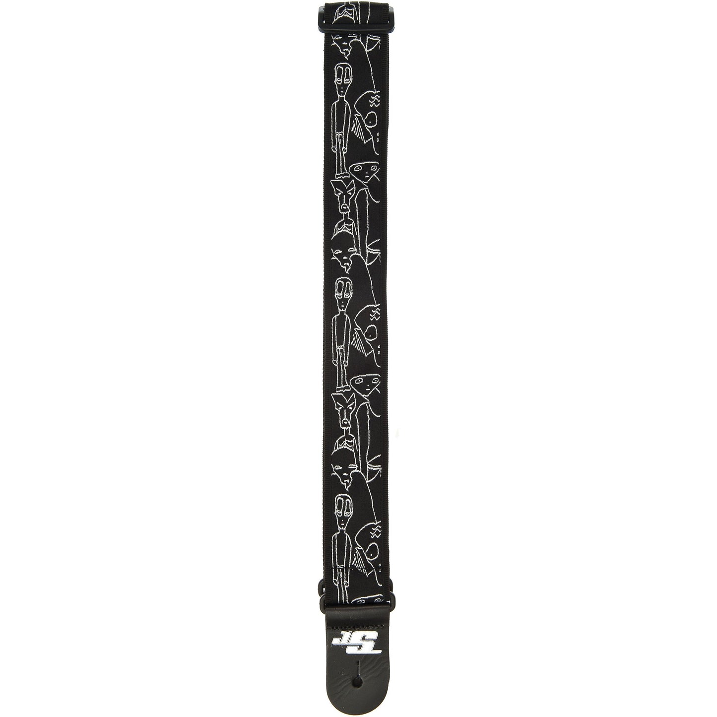 D'Addario Joe Satriani Guitar Strap, Silver Sketches