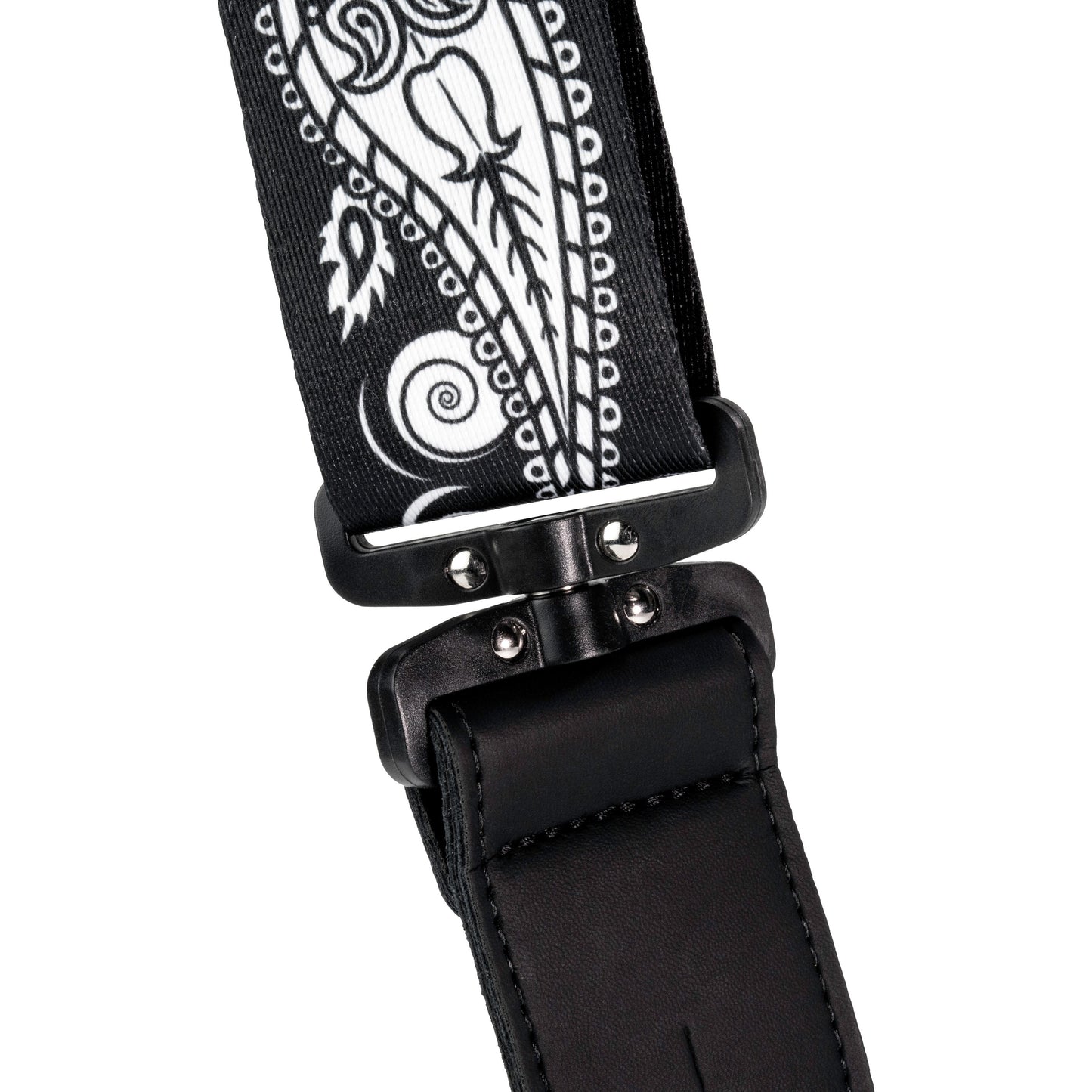 D'Addario Joe Satriani Swivel Guitar Strap, Black Paisley