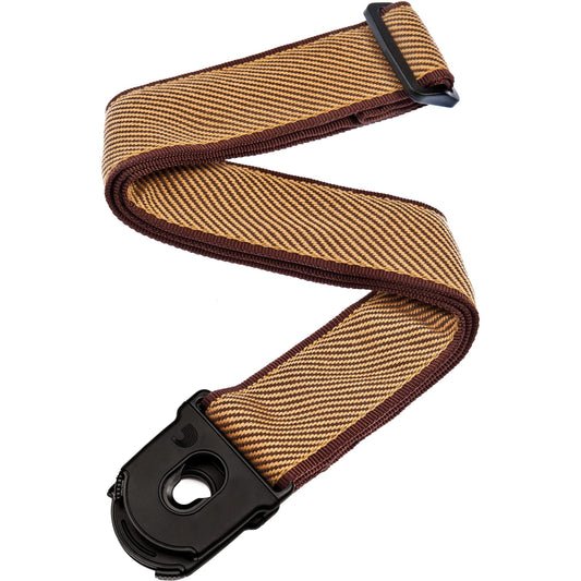 D'Addario Planet Lock Guitar Strap, Tweed