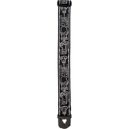 D'Addario Joe Satriani Planet Lock Guitar Strap, Skull N Bones