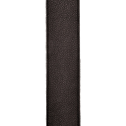 D'Addario Planet Lock Leather Guitar Strap, Black