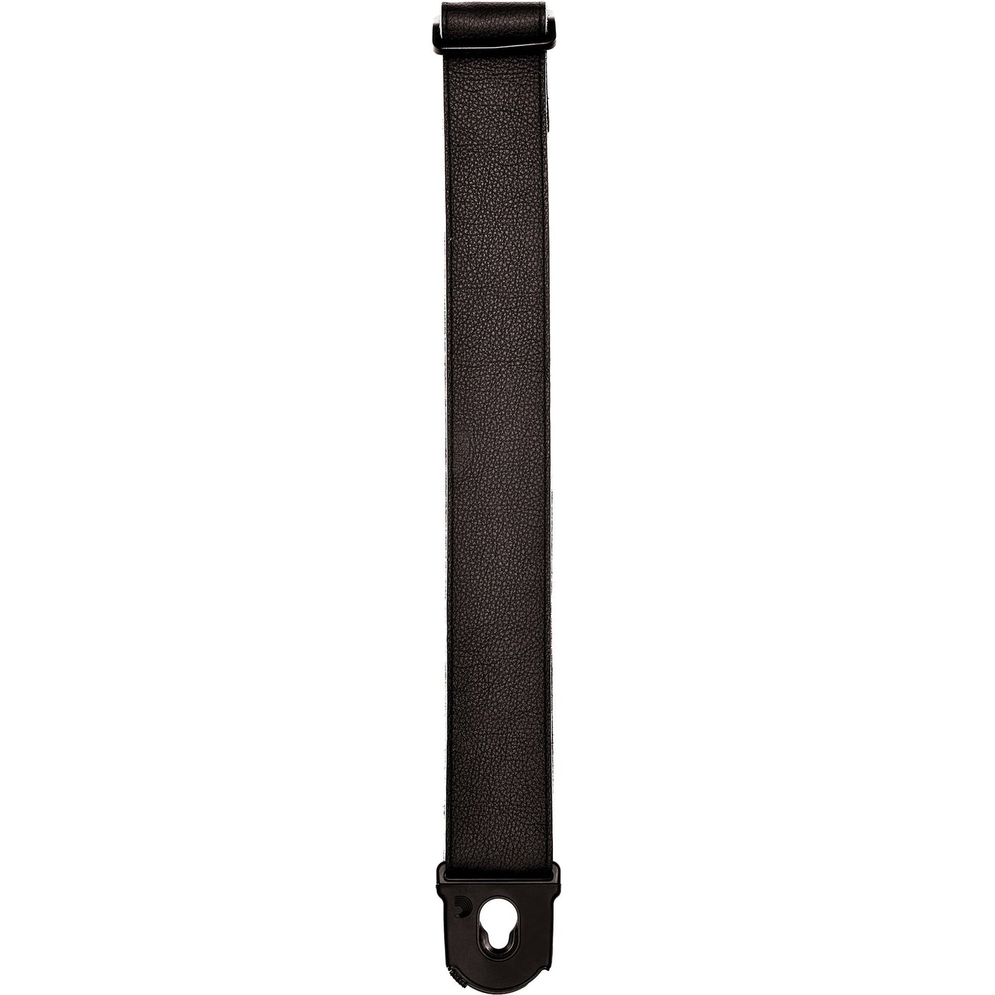 D'Addario Planet Lock Leather Guitar Strap, Black