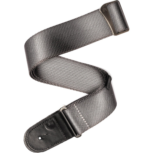 D'Addario Premium Woven Strap, Silver