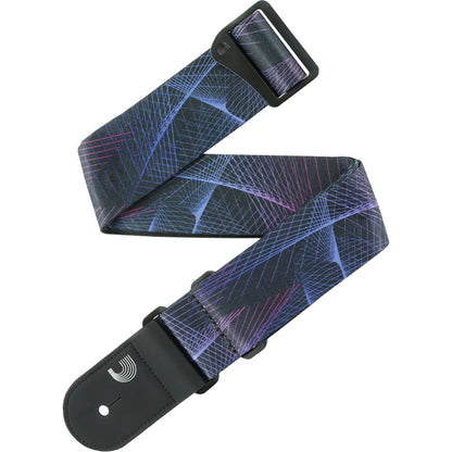 D'Addario Outrun Polyester Guitar Strap, Kaleidoscope