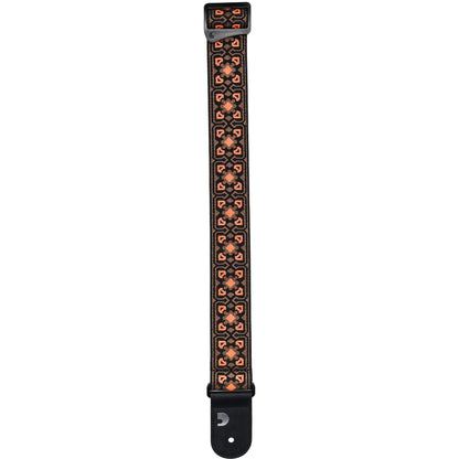 D'Addario Eco-Comfort Woven Guitar Strap, Brown & Orange