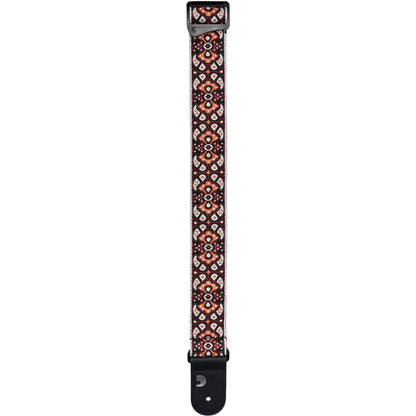 D'Addario Eco-Comfort Woven Guitar Strap, Red & Orange