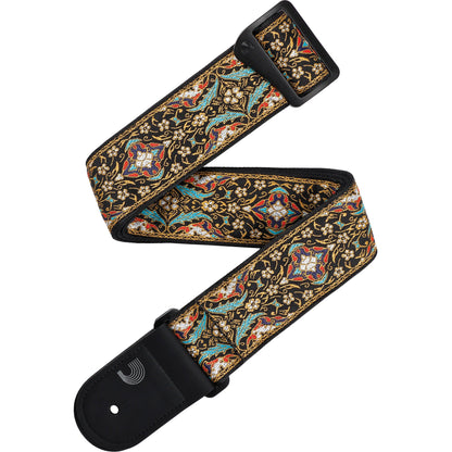 D'Addario Eco-Comfort Persian Woven Guitar Strap, Black