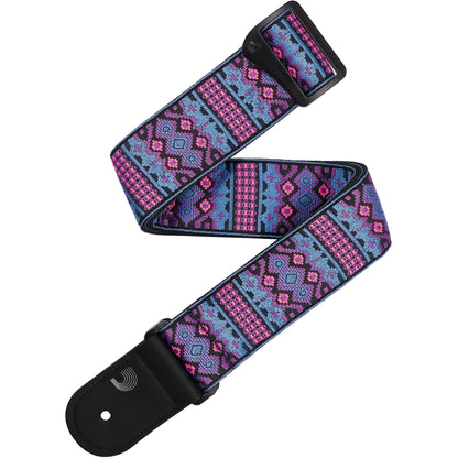 D'Addario Eco-Comfort Outrun Woven Guitar Strap, Aztec