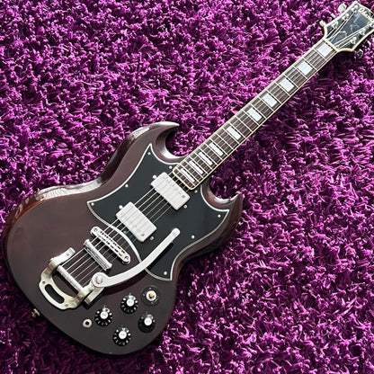 Early 1970s Ibanez 2354 SG Style Guitar Walnut (w/ OHSC)