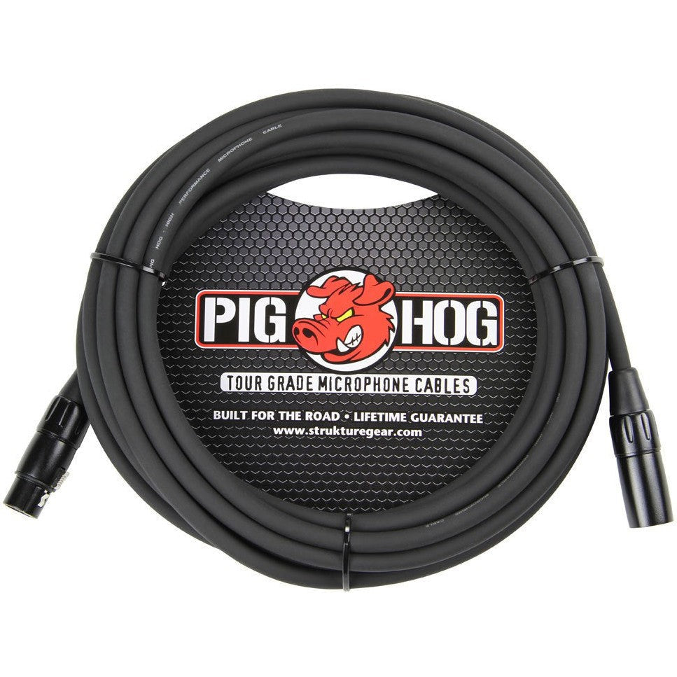 Pig Hog 8mm Microphone Cable, 25 Foot XLR