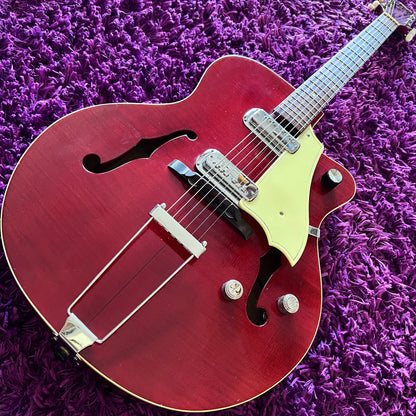 1962-63 Maton 545 "Premier Electric" Hollow Body Electric Guitar Cherry Red (Made in Australia)