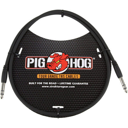 Pig Hog 1/4" TRS to 1/4" TRS Cable - 3 Foot