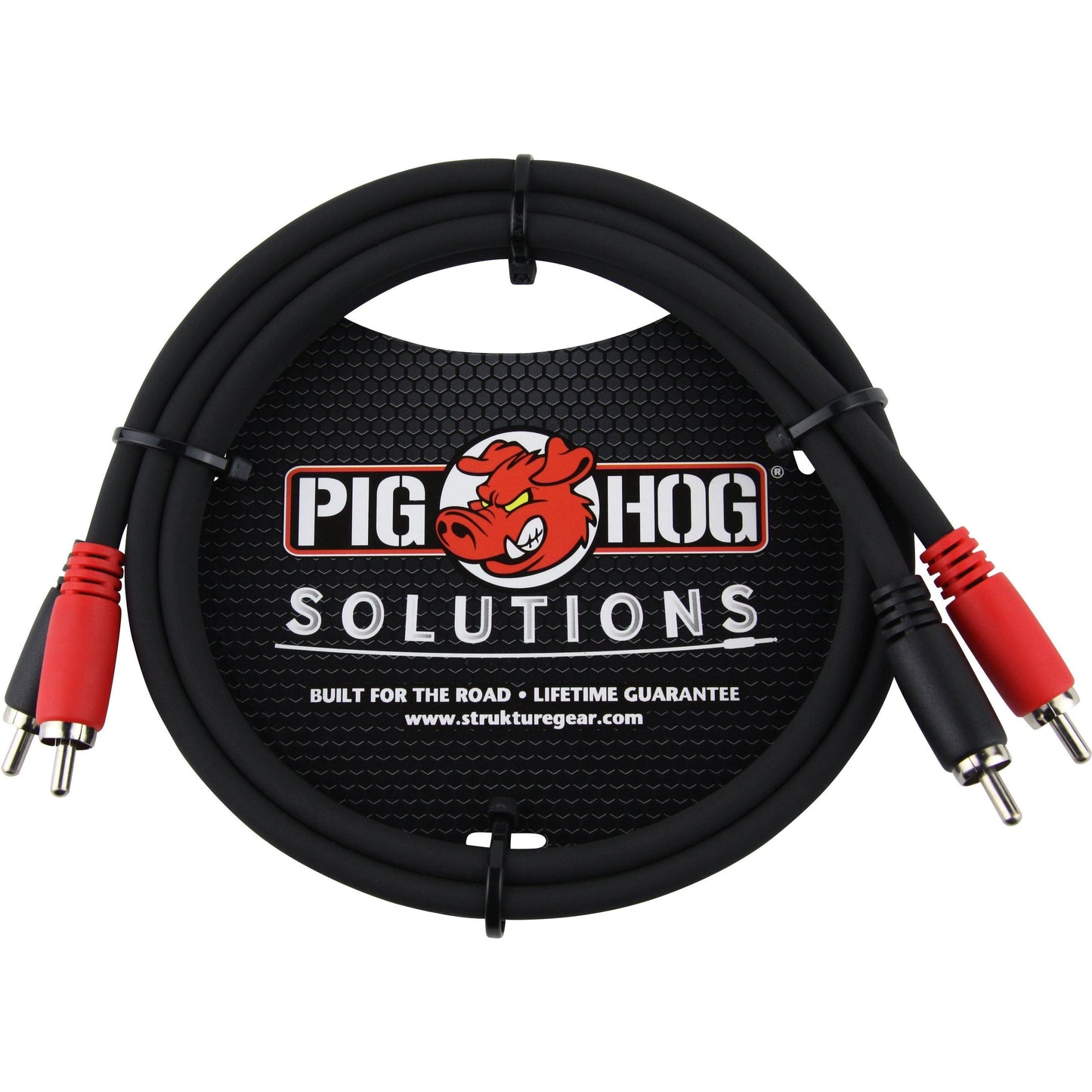 Pig Hog Solutions - RCA (Male) to RCA (Male) Dual Cable - 3 Foot