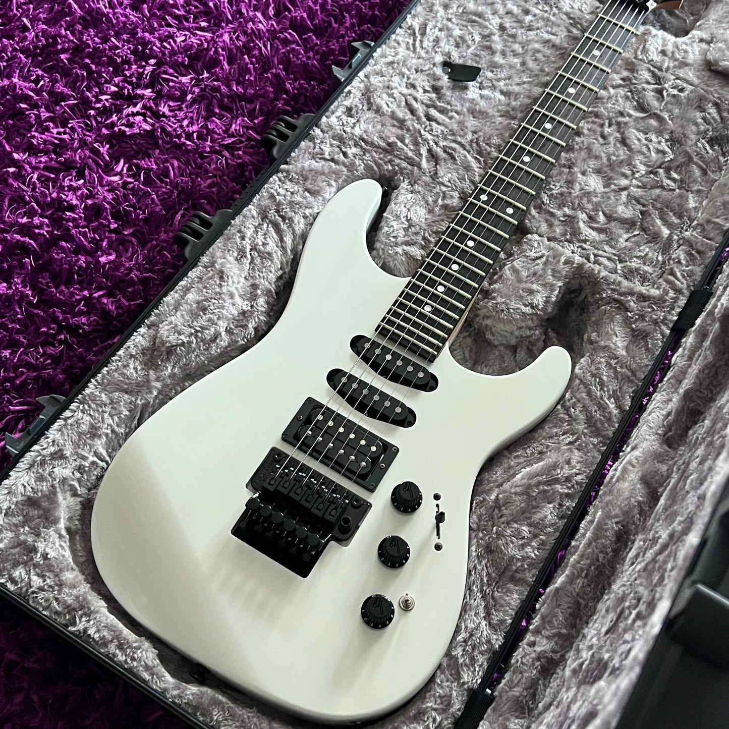 2020 Fender Limited Edition HM Strat Bright White Super Strat (MIJ) (w/ HSC)