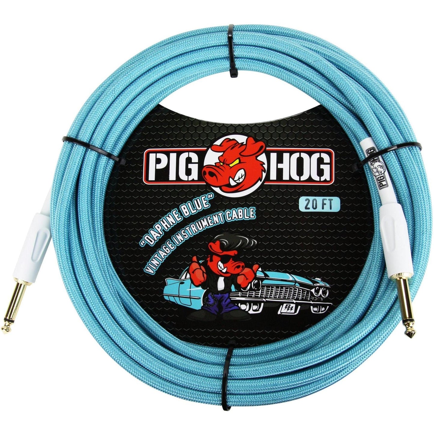 Pig Hog "Daphne Blue" Instrument Cable - 20 Foot