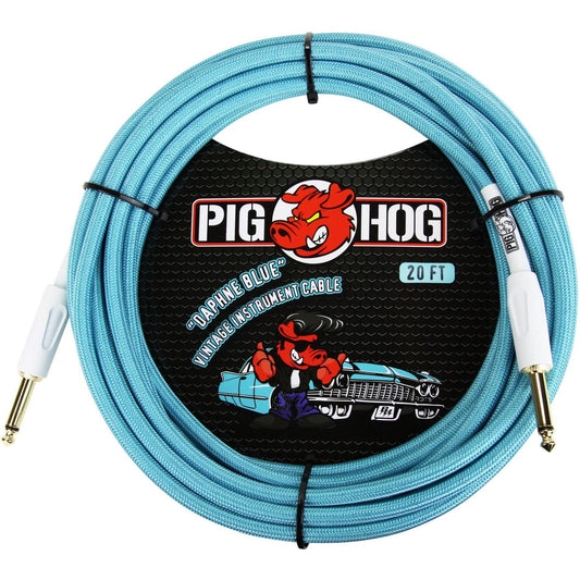 Pig Hog "Daphne Blue" Instrument Cable - 20 Foot