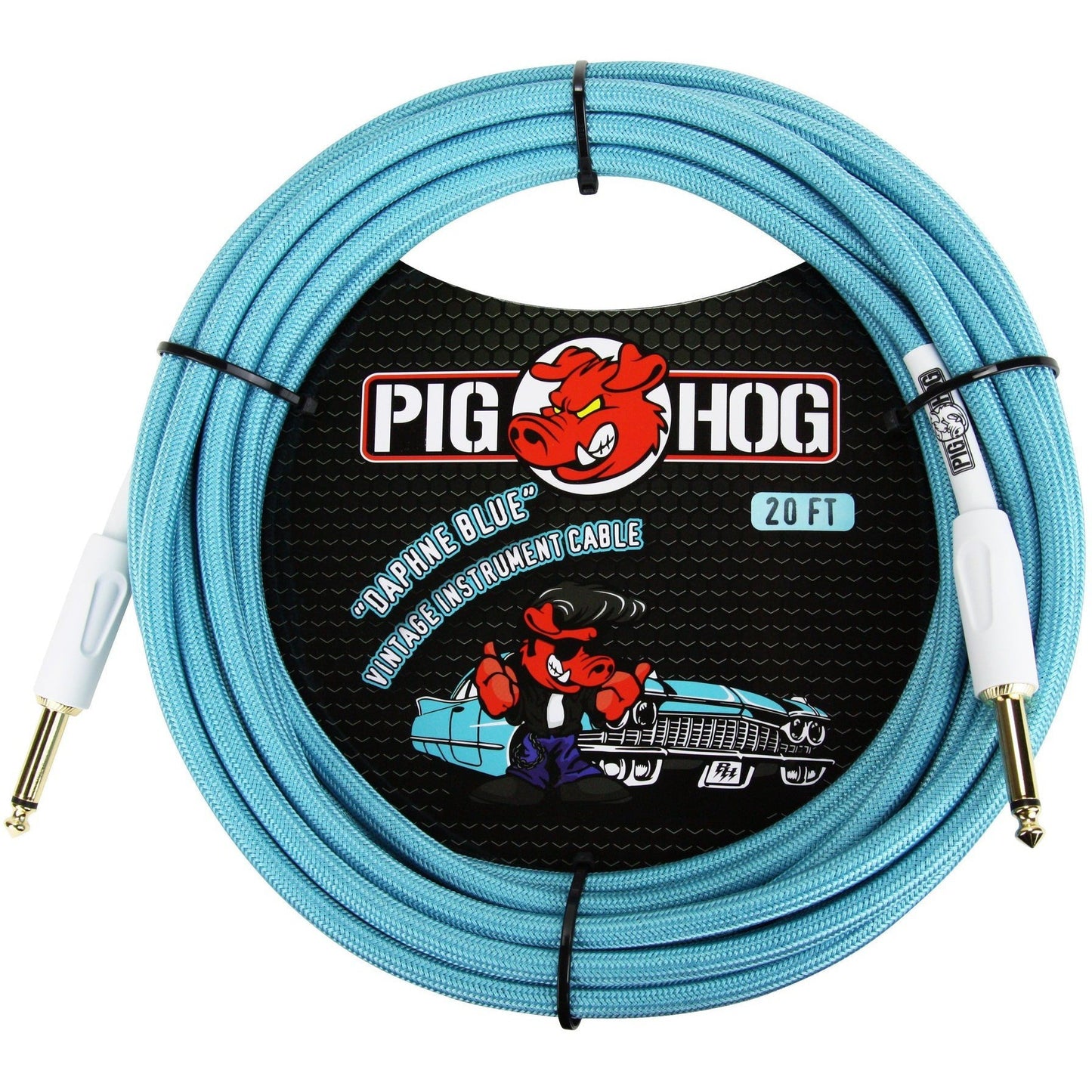 Pig Hog "Daphne Blue" Instrument Cable, 20 Foot