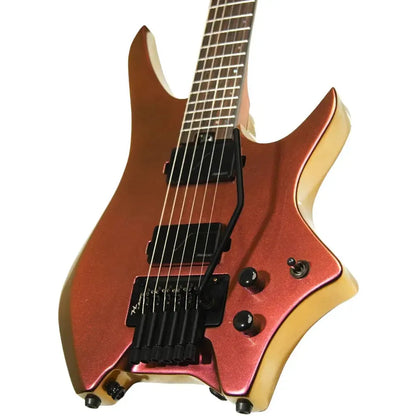 HILS HN6 – Gloss Ultra Gold – Headless 6-String Guitar